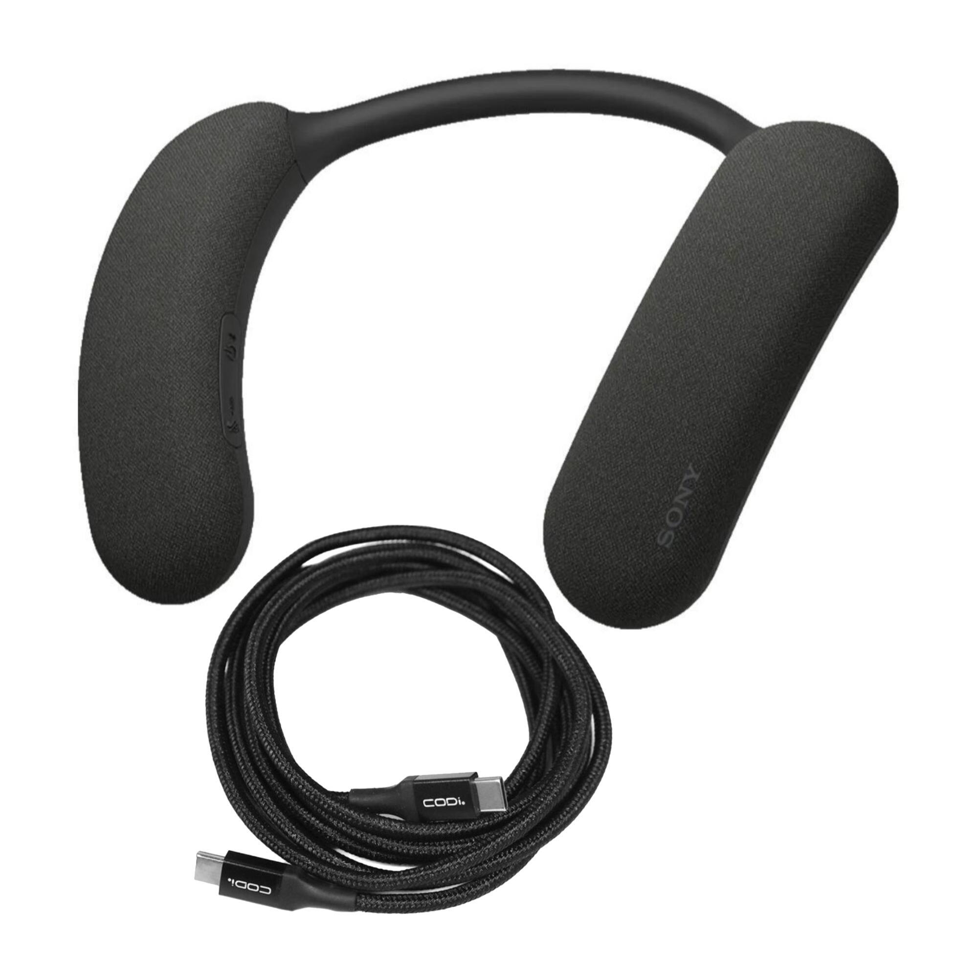 Sony - Bravia Theater U Wearable TV Speaker Bundle - Black