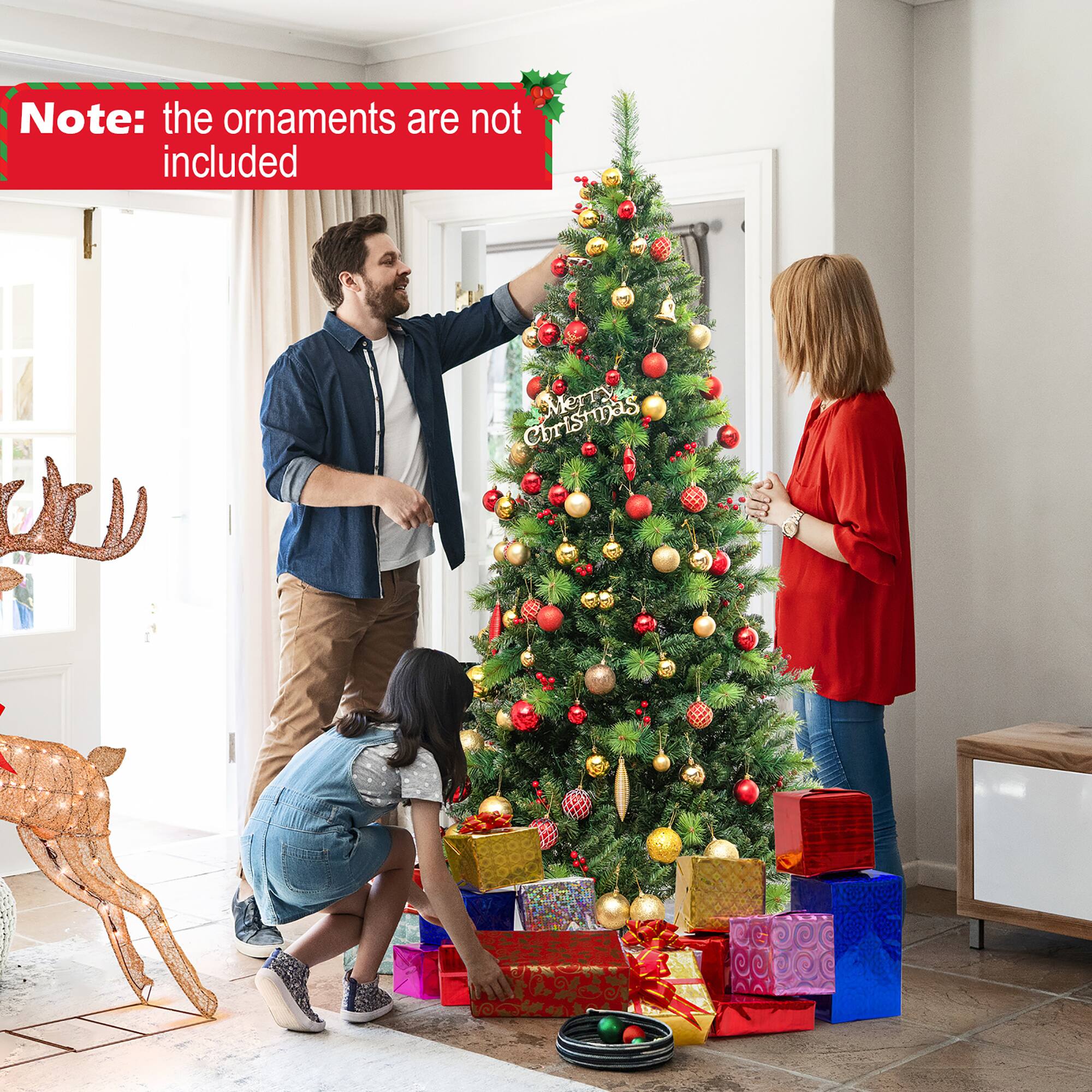 Note: the ornaments are not included

Merry Christmas