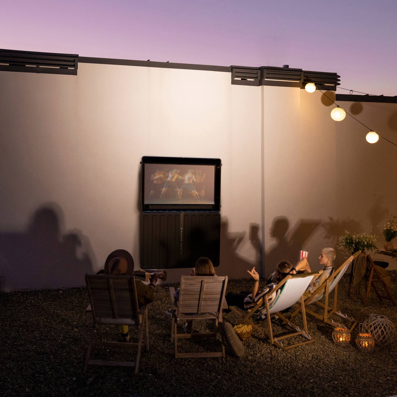 Alt View 1. Storm Shell - XL Weatherproof 55" Outdoor TV and Soundbar Enclosure - Black.