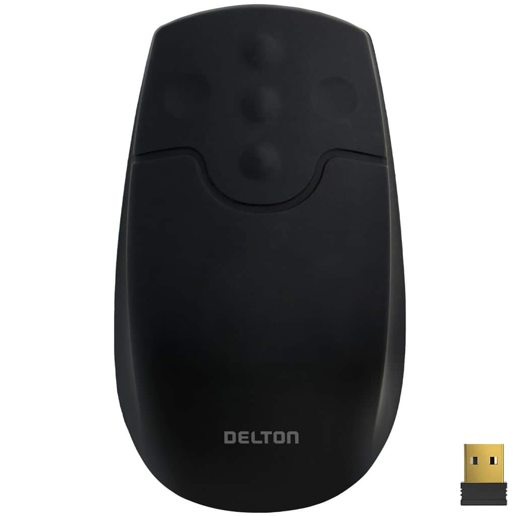 Delton - M44 Waterproof IP68 Computer Mouse - Wireless - Black