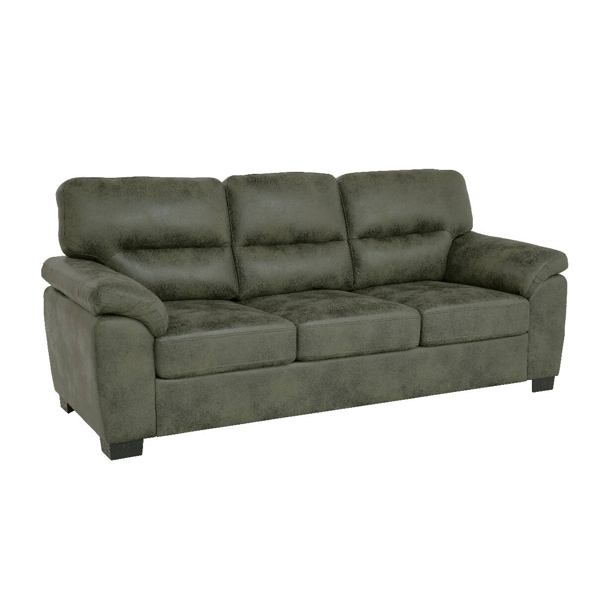 Alt View 3. Ropilly - Ropilly Olive Green Upholstered Sofa, 81 Inch 3 Seater Sofa with Padded Armrests for Living Room - Olive Green.