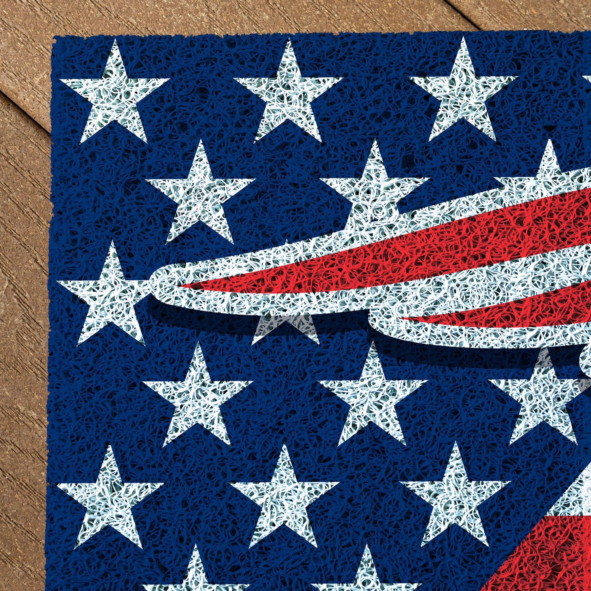 Alt View 2. Evergreen Enterprises - 16" x 28" Stars & Stripes Patriotic Turf Mat - Multicolor.