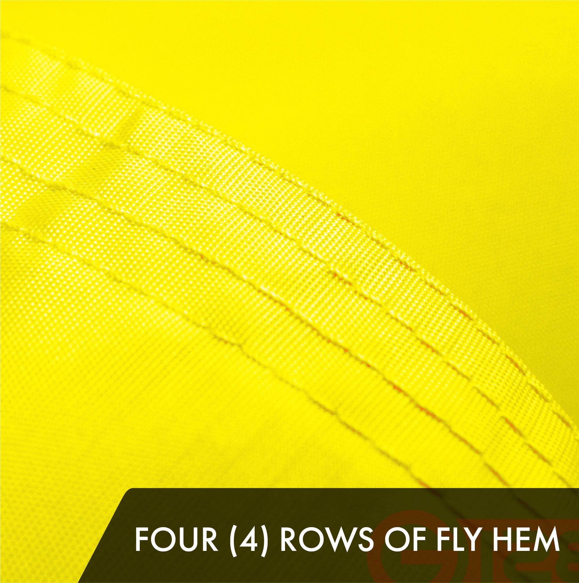 FOUR (4) ROWS OF FLY HEM