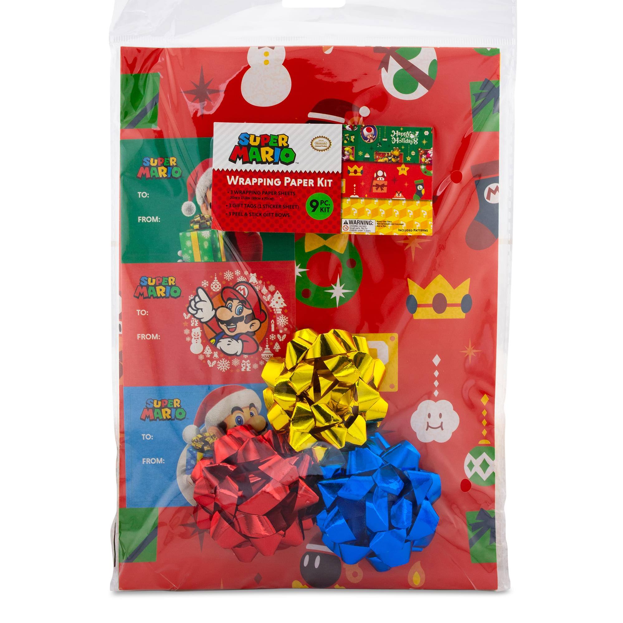 SUPER MARIO  
WRAPPING PAPER KIT  
- WRAPPING PAPER SHEETS  
- 1 GIFT TAG  
- 1 STICKER SHEET  
- PEEL & STICK GIFT BOW  

SUPER MARIO  
TO:  
FROM:  

SUPER MARIO  
TO:  
FROM:  

SUPER MARIO  
TO:  
FROM:  

SUPER MARIO  
TO:  
FROM:  

SUPER MARIO  
TO:  
FROM:  

SUPER MARIO  
TO:  
FROM:  

SUPER MARIO  
TO:  
FROM:  

SUPER MARIO  
TO:  
FROM:  

SUPER MARIO  
TO:  
FROM:  

SUPER MARIO  
TO:  
FROM:  

SUPER MARIO  
TO:  
FROM:  

SUPER MARIO  
TO:  
FROM:  

SUPER MARIO  
TO:  
FROM:  

SUPER MARIO  
TO:  
FROM:  

SUPER MARIO  
TO:  
FROM:  

SUPER MARIO  
TO:  
FROM:  

SUPER MARIO  
TO:  
FROM:  

SUPER MARIO  
TO:  
FROM:  

SUPER MARIO  
TO:  
FROM:  

SUPER MARIO  
TO:  
FROM:  

SUPER MARIO  
TO:  
FROM:  

