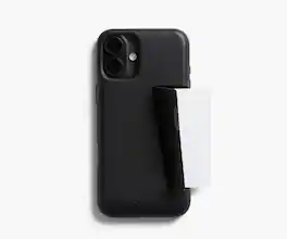 Bellroy - iPhone 16 Plus 3 Card Leather Phone Case - Black