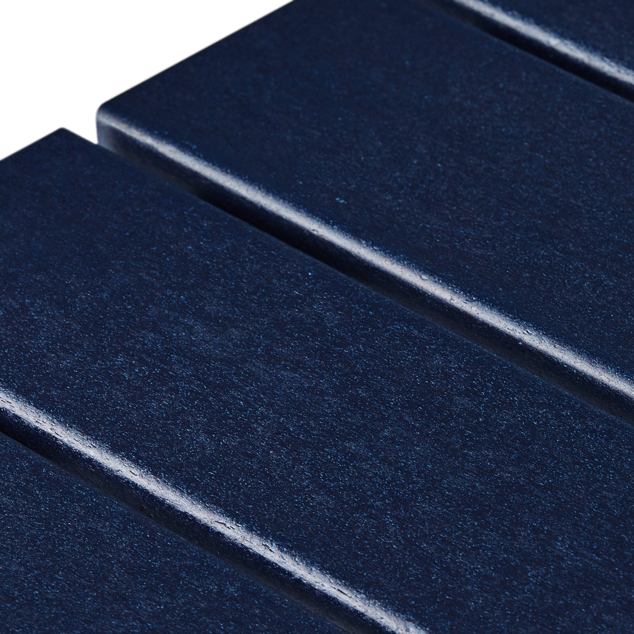 Alt View 6. WestinTrends - WestinTrends Malibu 14" square outdoor Side table for Adirondack chair - Navy Blue.