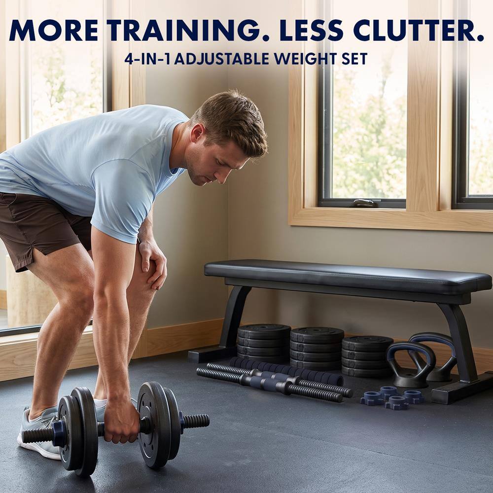 MORE TRAINING. LESS CLUTTER.  
4-IN-1 ADJUSTABLE WEIGHT SET