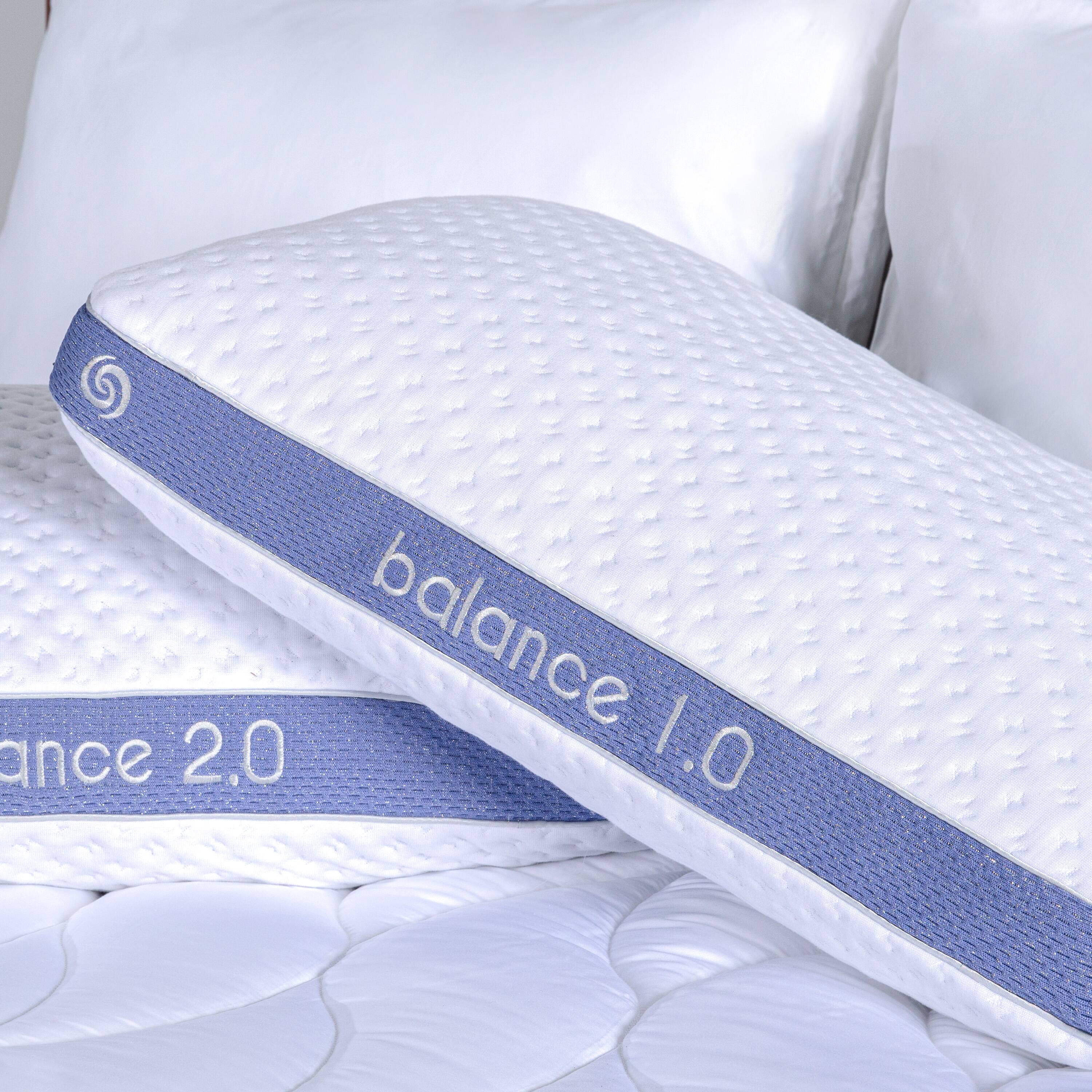 Left. Bedgear - Balance Performance Pillow 1.0 - White.