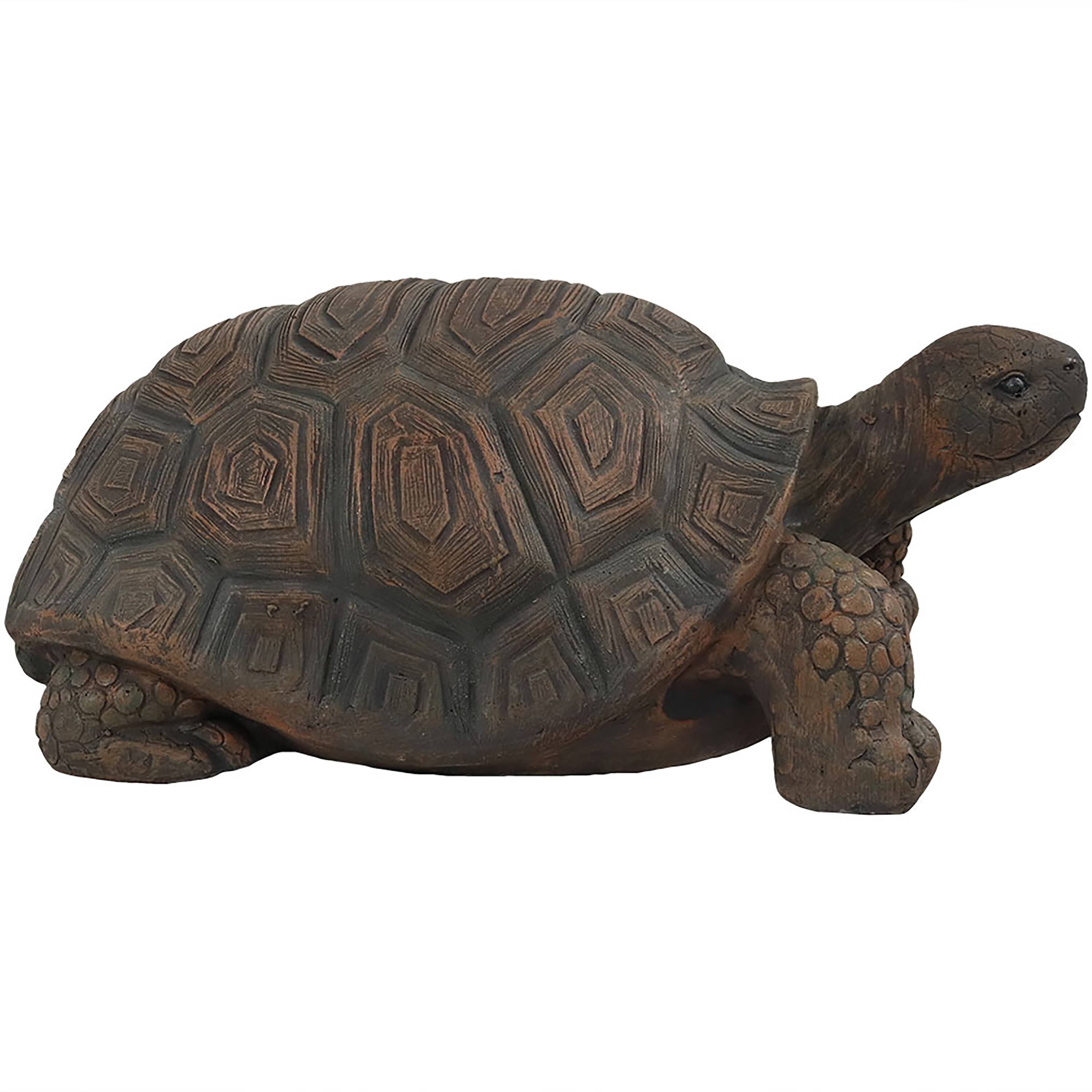 Alt View 7. Sunnydaze - Tanya the Tortoise Indoor and Outdoor Statue - 20 in - Light Brown.