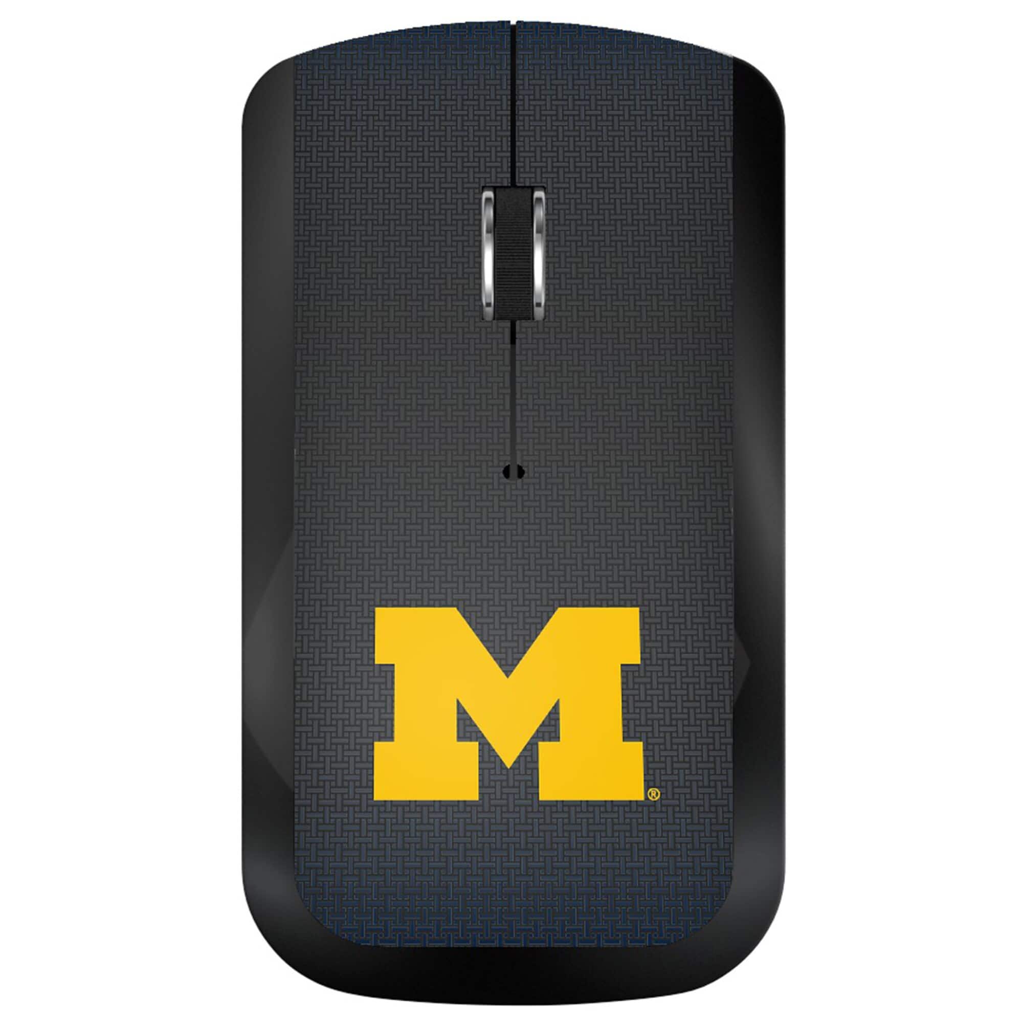 Keyscaper - Michigan Wolverines Wireless USB Computer Mouse - Wireless - Black