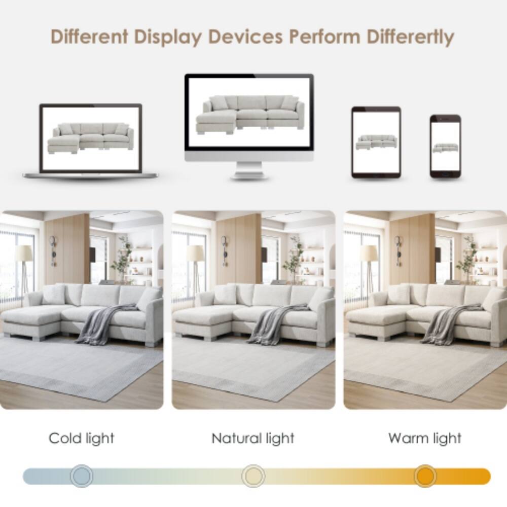Different Display Devices Perform Differently  
Cold light  
Natural light  
Warm light