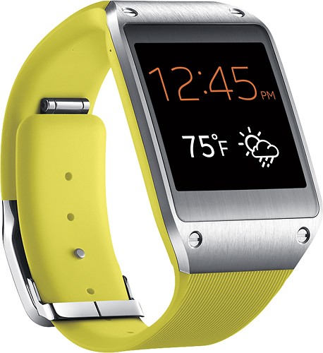  Samsung - Galaxy Gear Smart Watch for Select Samsung Galaxy Mobile Phones - Lime Green