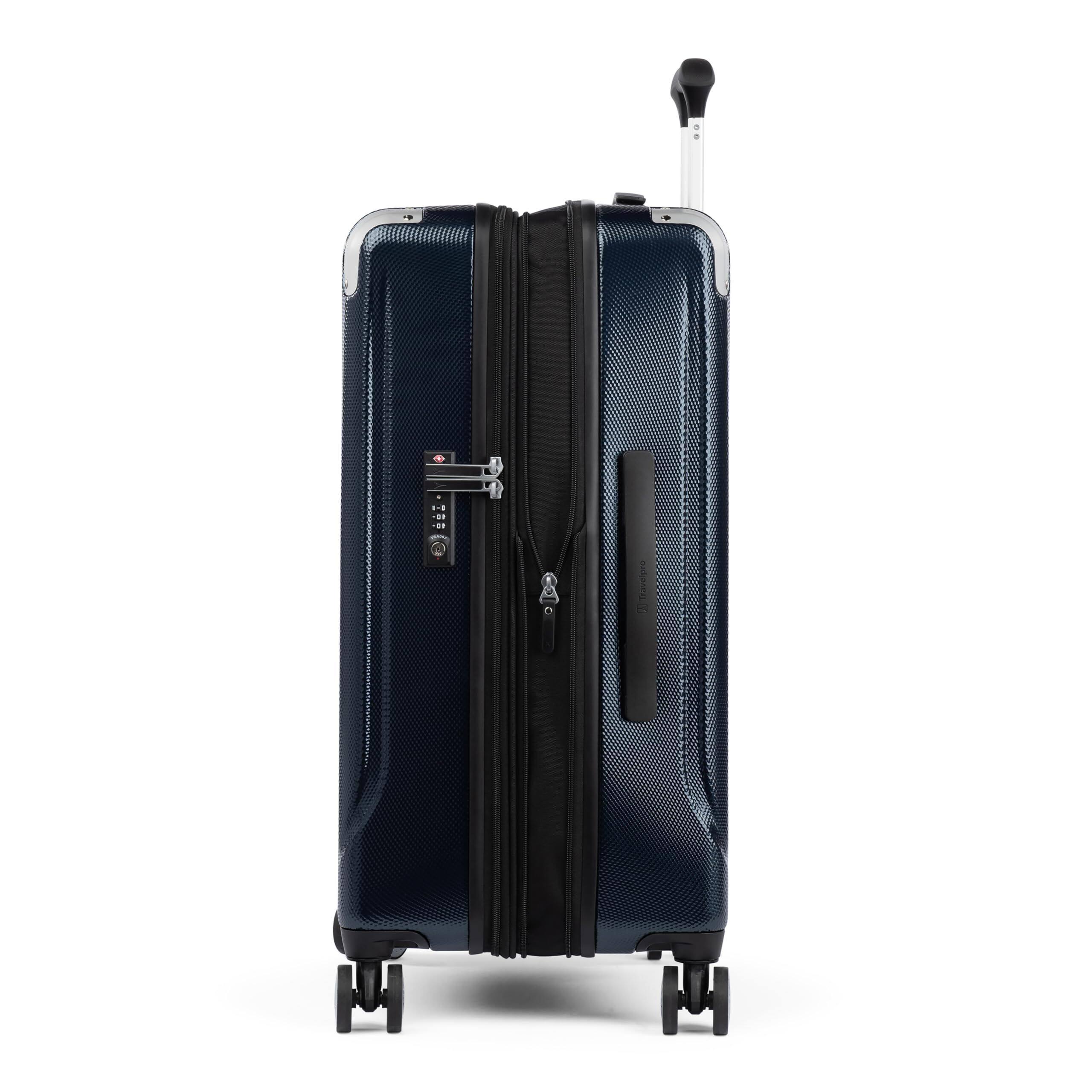 Back. Travelpro - Travelpro Pathways 3 Hardside Expandable Luggage, 8 Spinner Wheels, Lightweight Hard Shell Suitcase - Royal Blue.