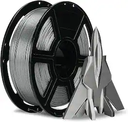 Flashforge - HS PETG 1.75mm High-Speed Filament - 600mm/s, Anti-Tangle, Low Shrinkage, Fits Most 1.75mm 3D Printers - Metallic Silver