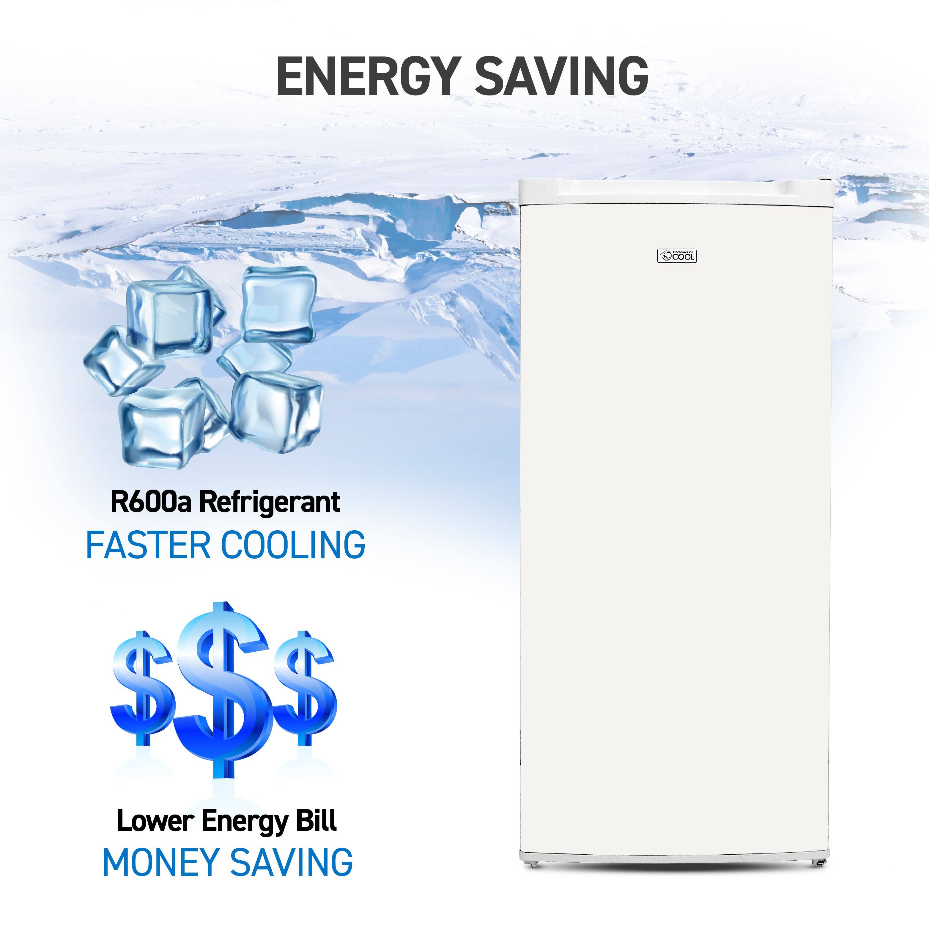 ENERGY SAVING

R600a Refrigerant  
FASTER COOLING

Lower Energy Bill  
MONEY SAVING