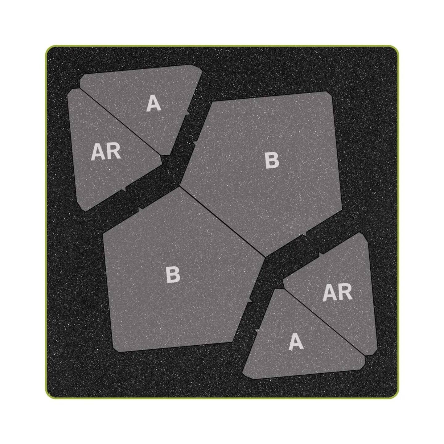 Back. AccuQuilt - GO! Turkey Giblets-12 Finished Die - Multicolor.
