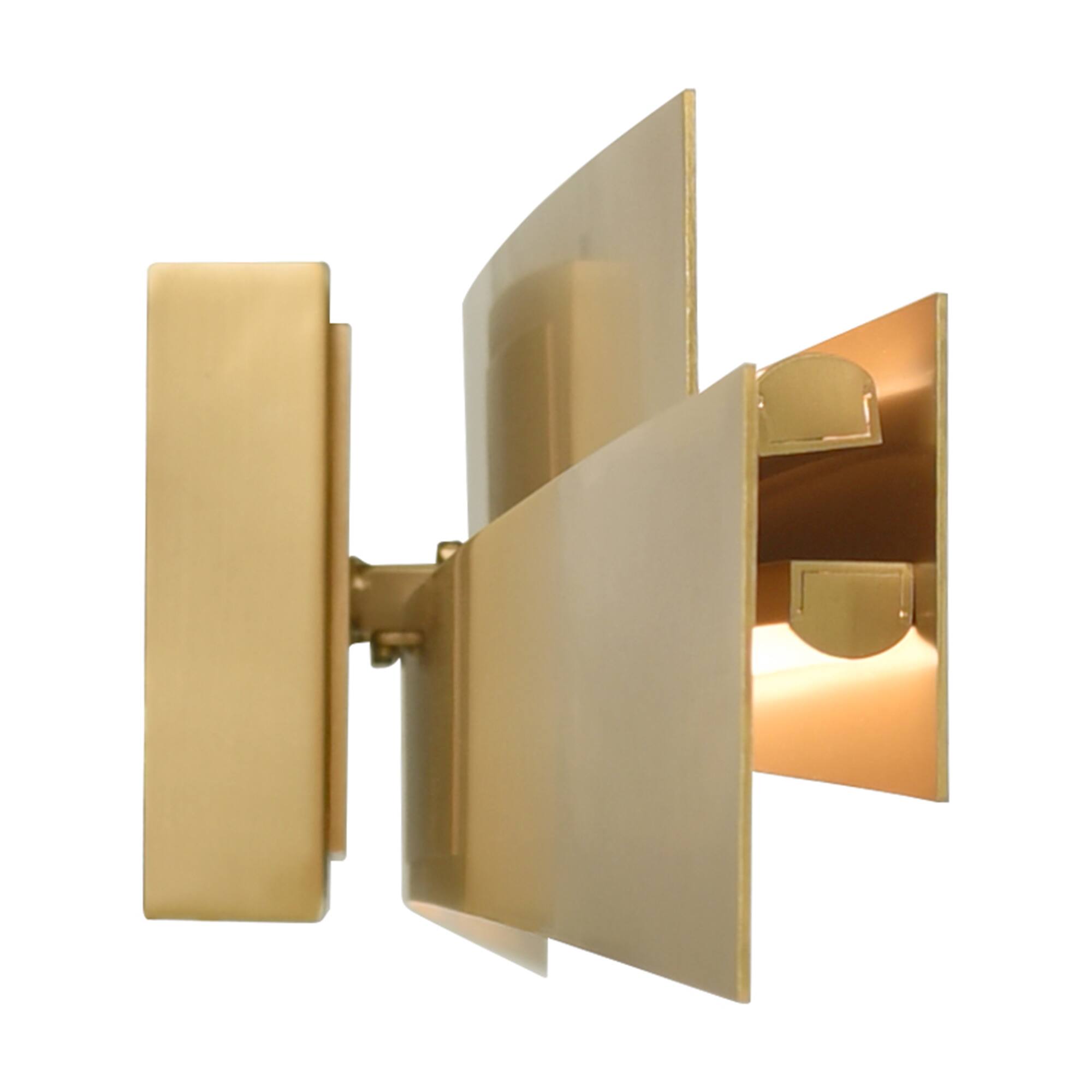 Alt View 1. CWI Lighting - Candora Integrated LED Brass Vanity Light - Brass.