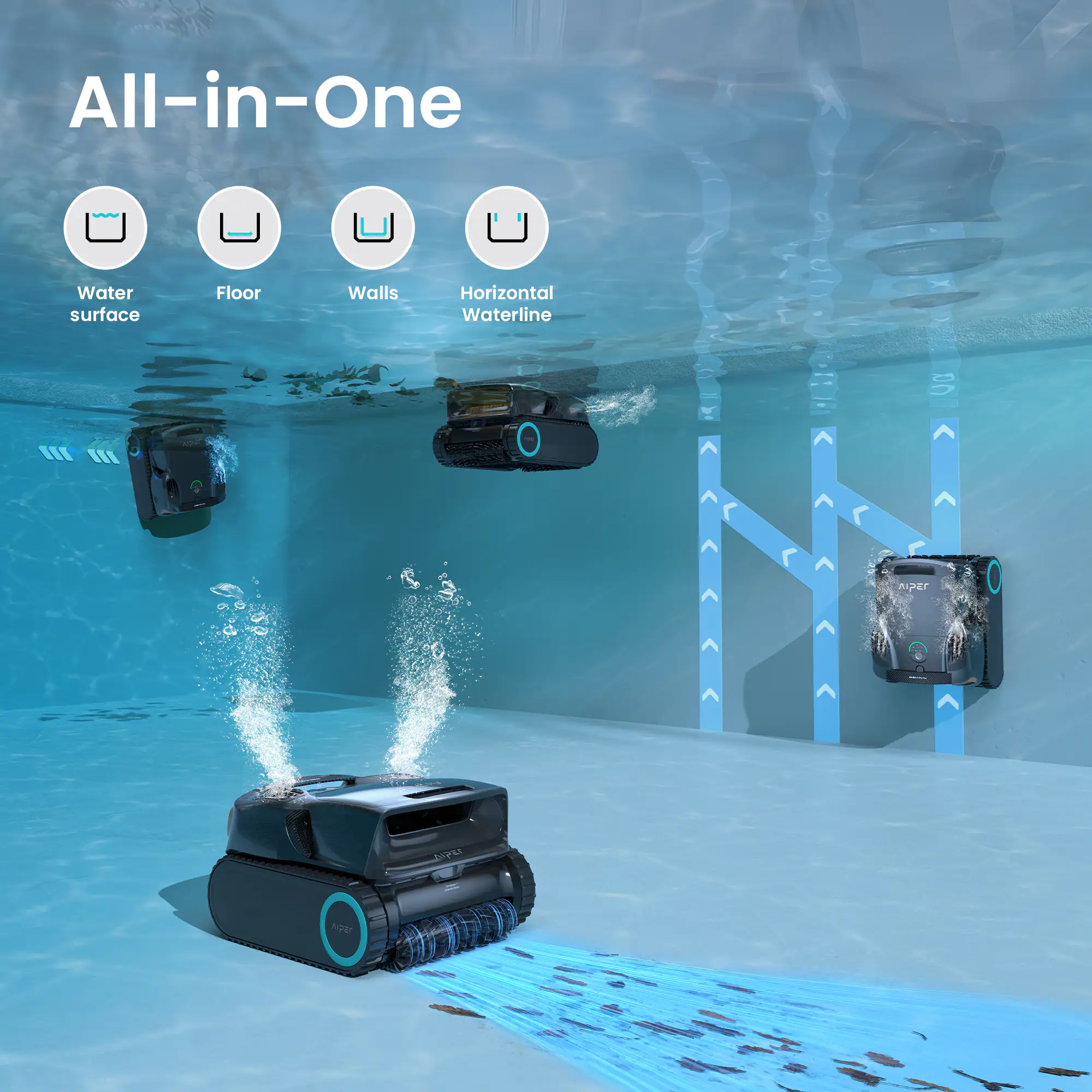 All-in-One

- Water surface
- Floor
- Walls
- Horizontal Waterline