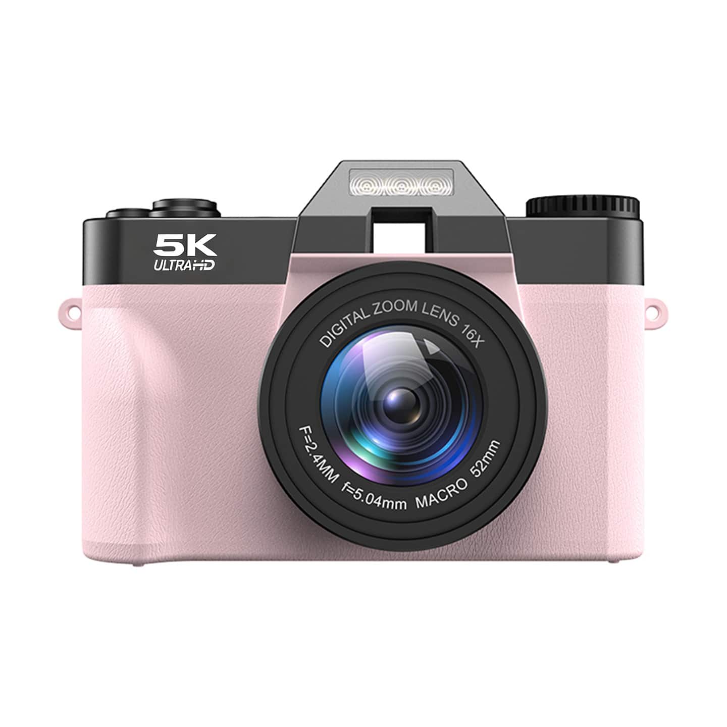 Cluzine - Point and Shoot Digital Camera 48MP Autofocus Flip Screen Compact Camera for Vlogging Photography and Video Recording