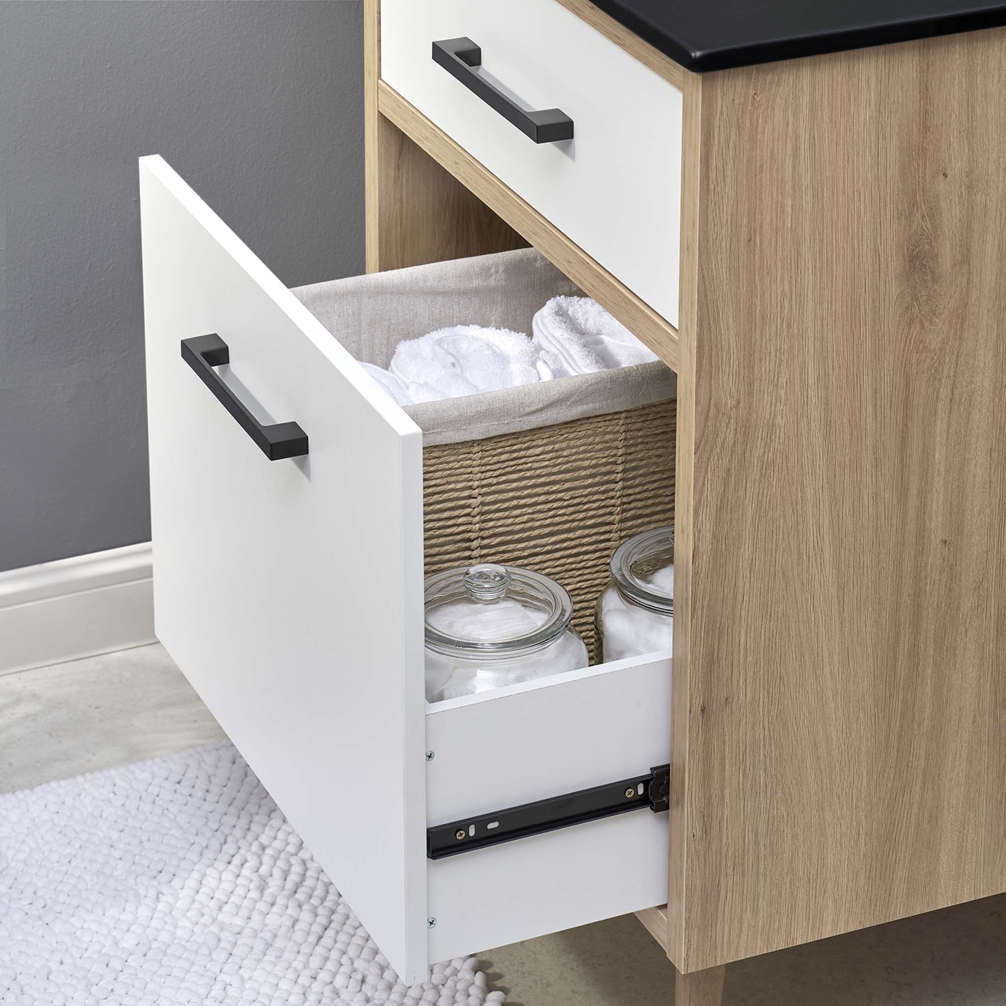 Alt View 1. Modway - Maverick Bathroom Vanity Basin Included by Modway - Black Oak.