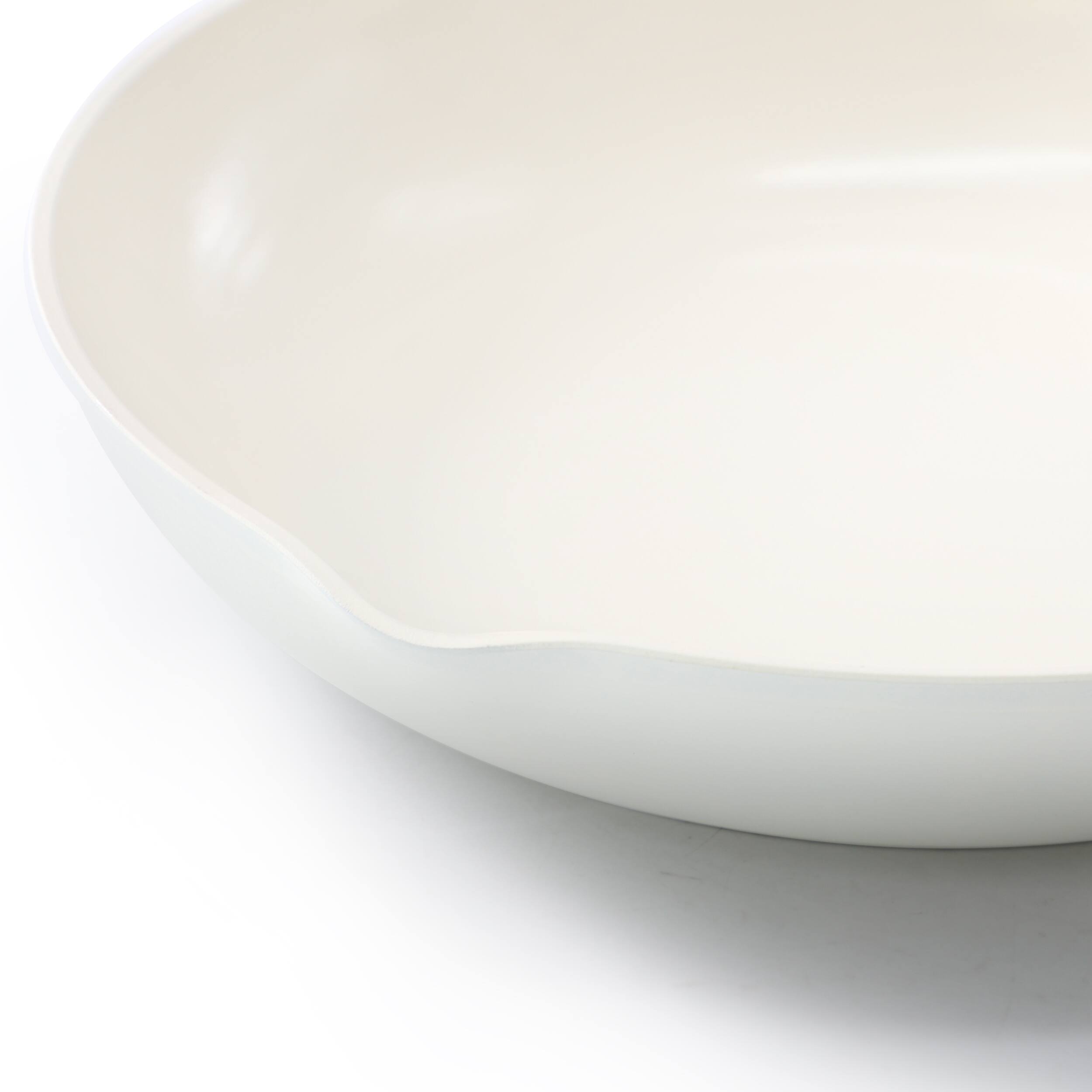 Alt View 4. Oster - Oster Amberg Choice 8 Inch Ceramic Nonstick Forged Aluminum Frying Pan in Off-White - Off-White.