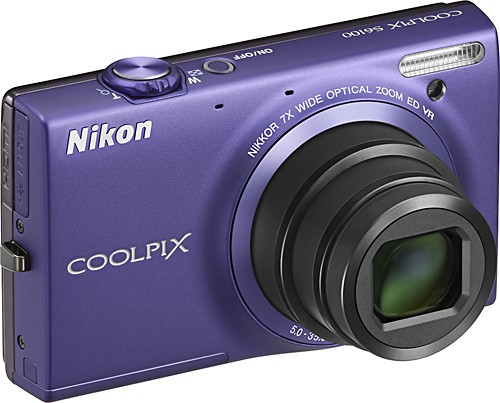 lichten stoeprand piek Best Buy: Nikon Coolpix S6100 16.0-Megapixel Digital Camera Violet Coolpix  S6100 Violet