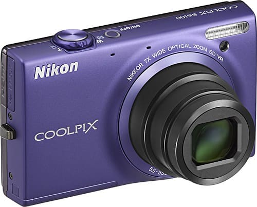 Best Buy: Nikon Coolpix S6100 16.0-Megapixel Digital Camera Violet