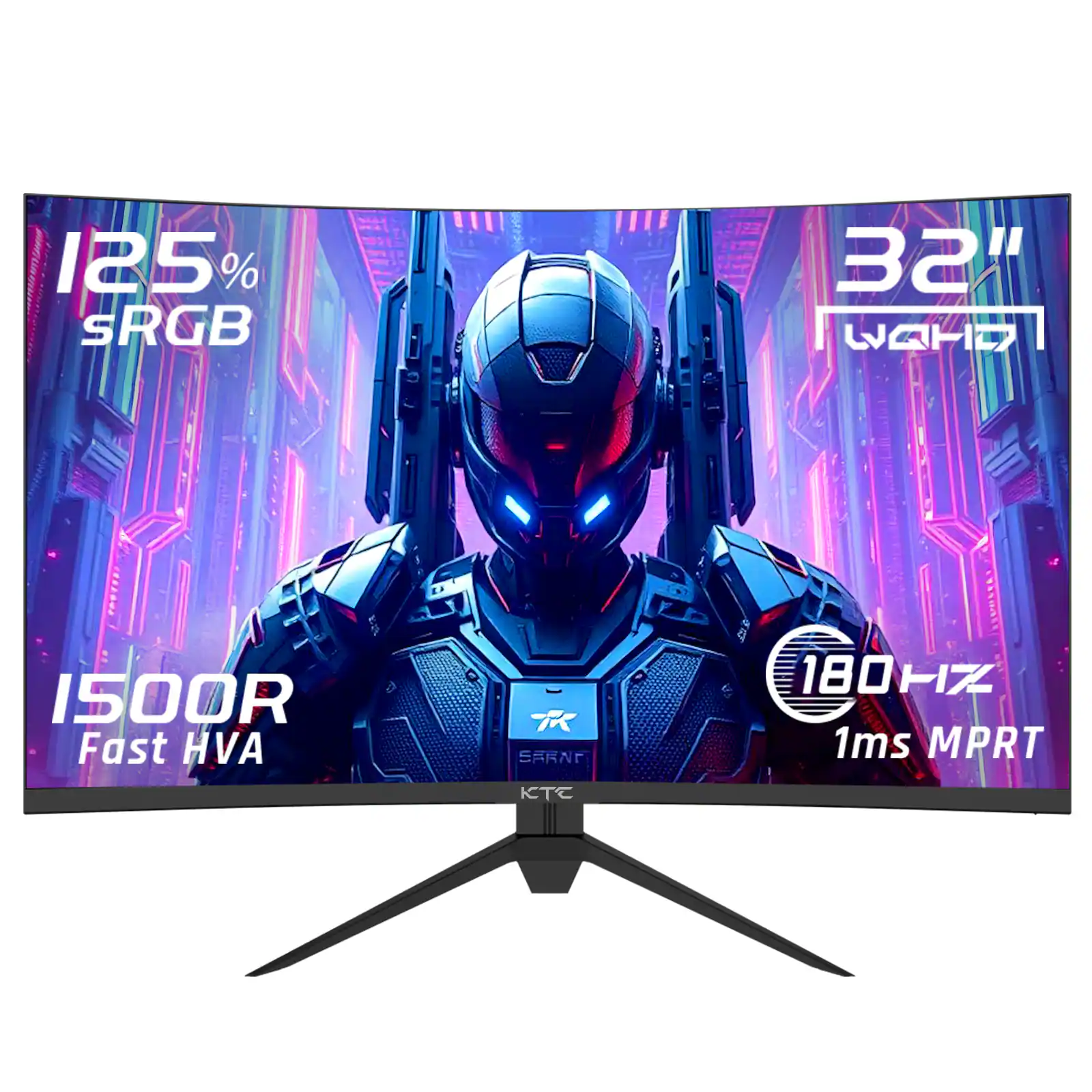 125% sRGB  
32" WQHD  
1500R Fast HVA  
180Hz 1ms MPRT