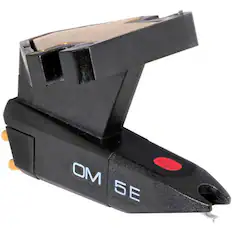 Front. Ortofon - Ortofon OM 5E Elliptical Stylus and Listening Cartridge, Single - Black.