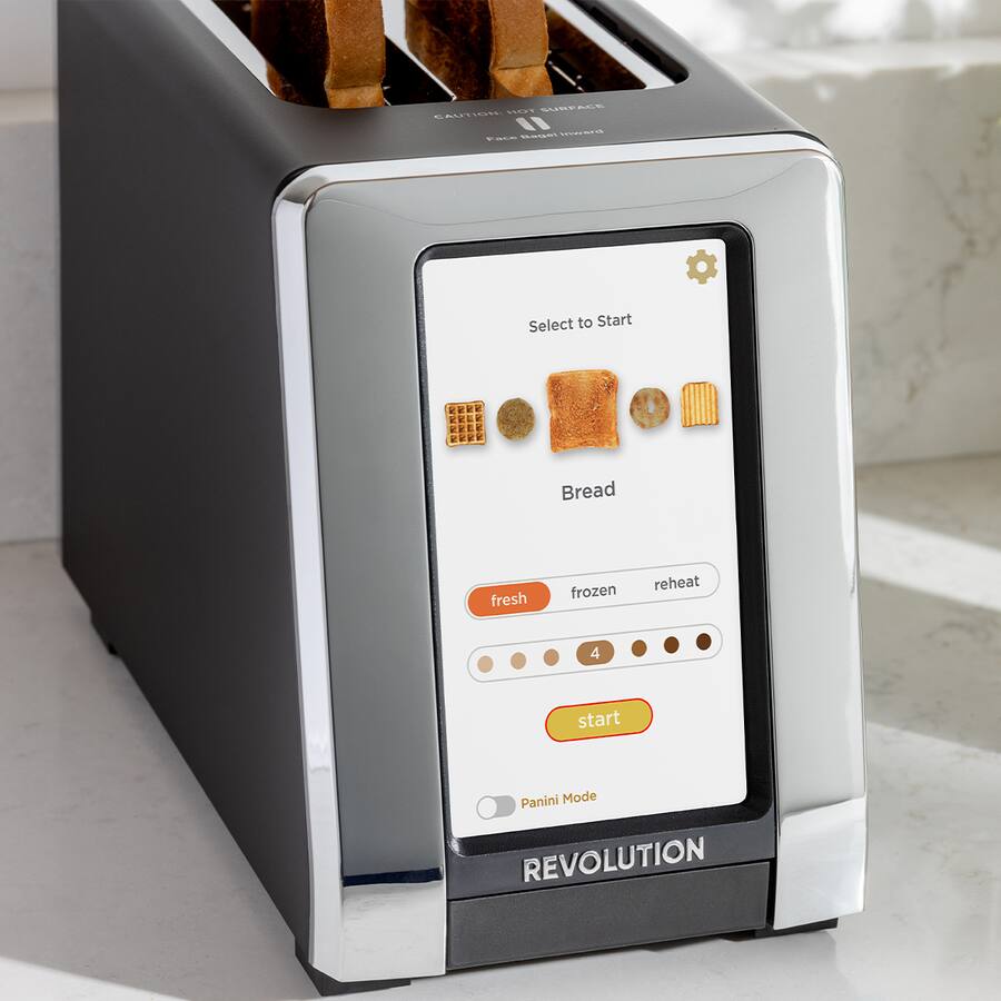 Revolution Cooking Revolution InstaGLO R180 2 Slice Toaster Black R180 ...