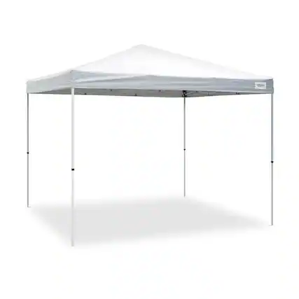 Front. Caravan Canopy - Caravan Canopy CVAN21007900010 Sports V Series 2 10 x 10 Ft Straight Leg Tent - White.