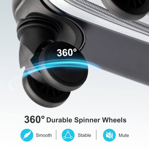 360° Durable Spinner Wheels  
Smooth  
Stable  
Mute