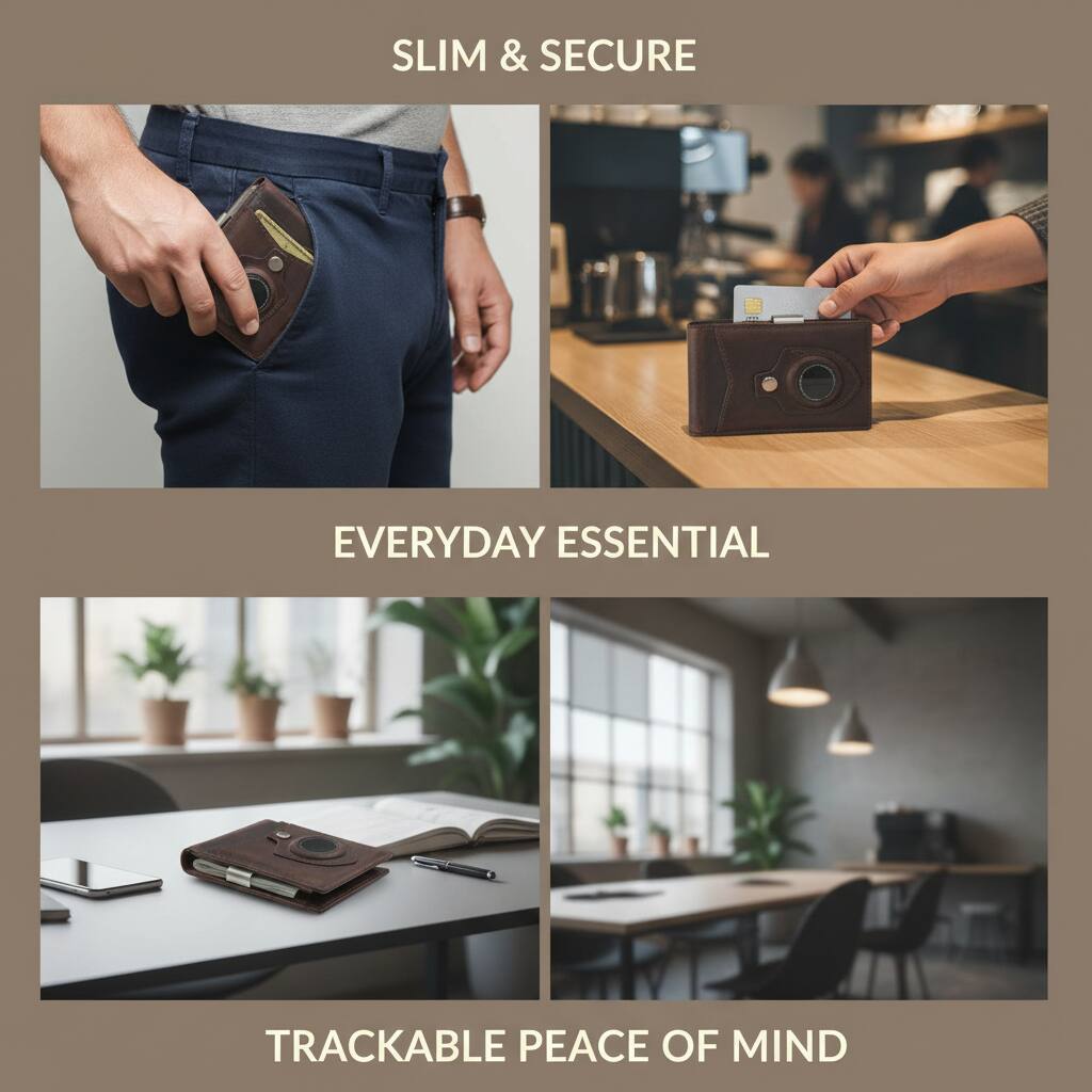 SLIM & SECURE  
EVERYDAY ESSENTIAL  
TRACKABLE PEACE OF MIND