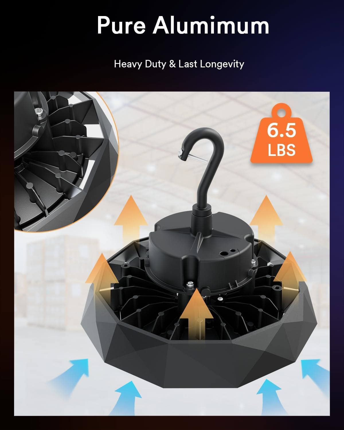 Pure Aluminum  
Heavy Duty & Last Longevity  
6.5 LBS