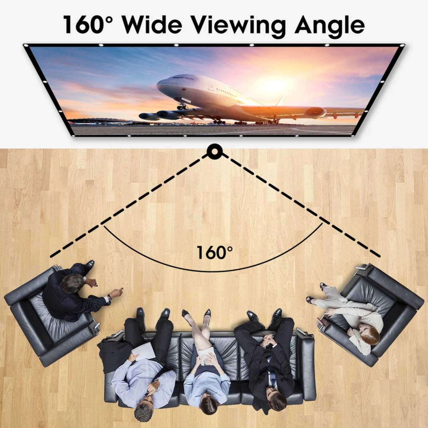 160° Wide Viewing Angle