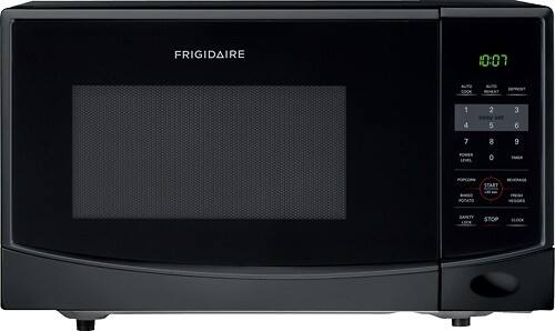 Front Standard. Frigidaire - 0.9 Cu. Ft. Mid-Size Microwave - Black.
