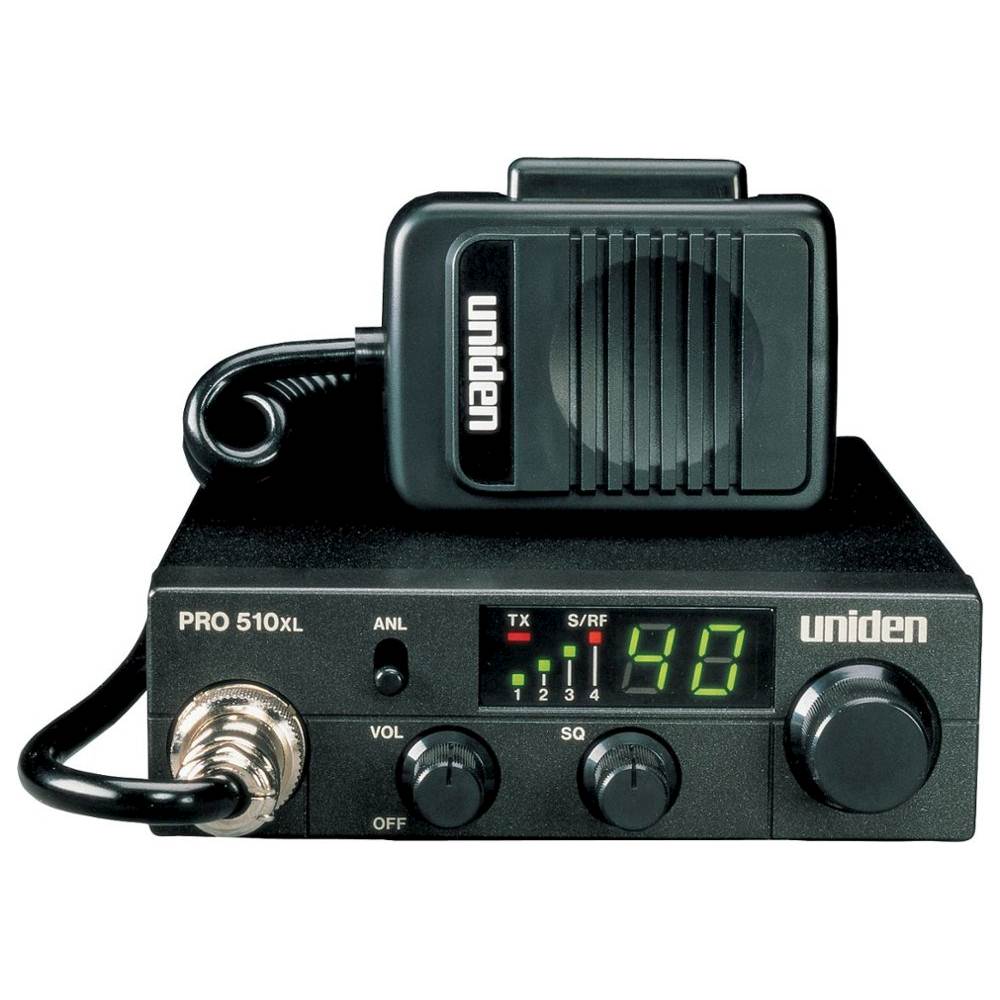 Angle View: Uniden PRO510XL 40-Channel Compact CB Radio