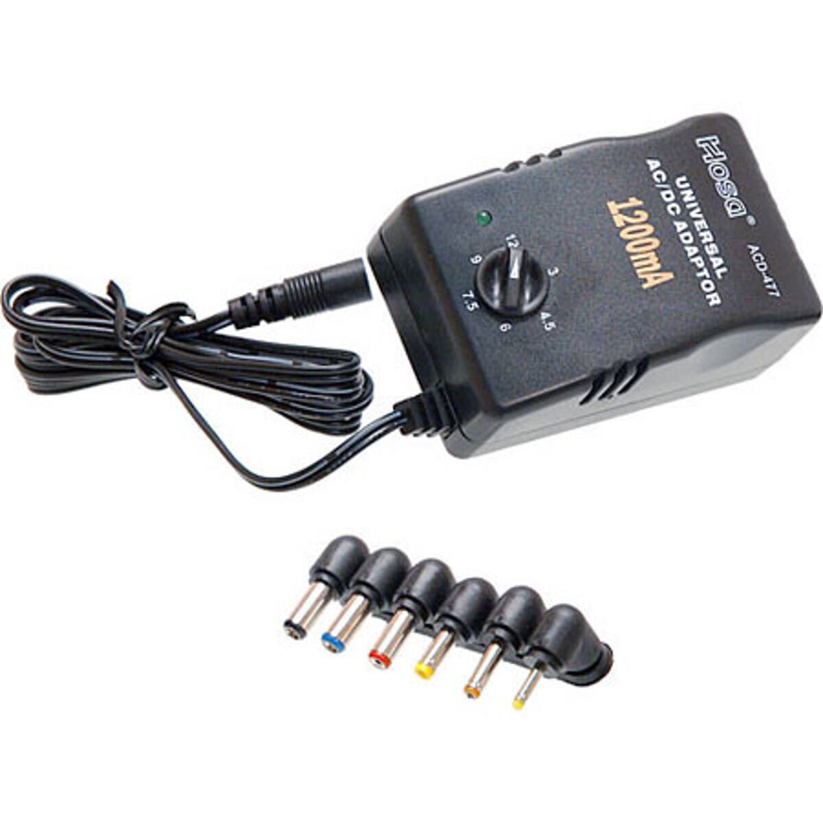6 7.5
12 e
4.5
1200mA AC/DC UNIVERSAL Hosa ACD-477