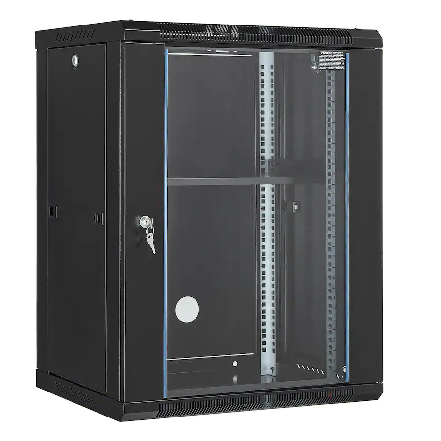 Spt Racks VEVOR 15U Wall Mount Network Cabinet, 500 lbs Max. Ground Load Capacity ...
