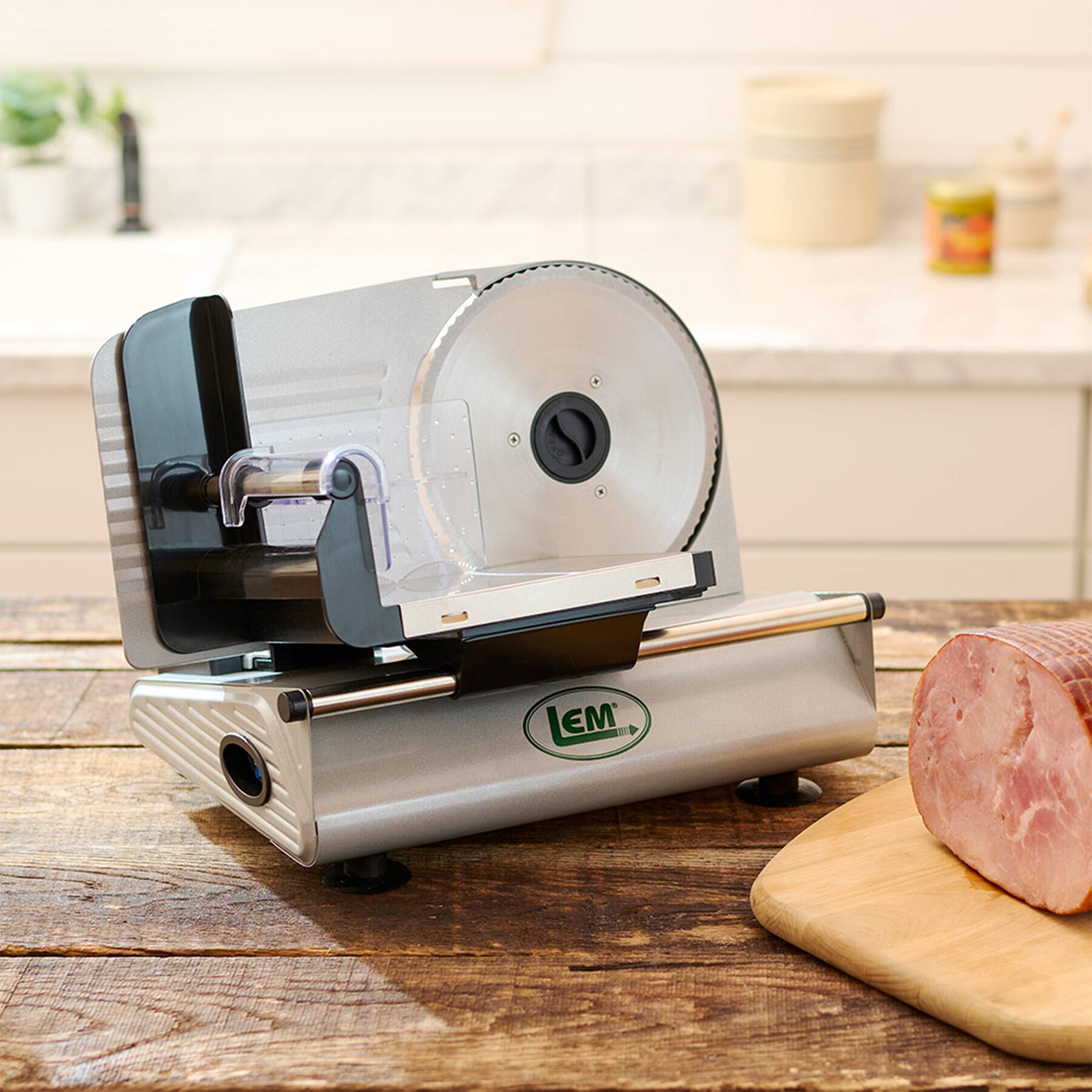 Alt View 11. LEM Product - Meat Slicer with 7.5" Blade - Aluminum.