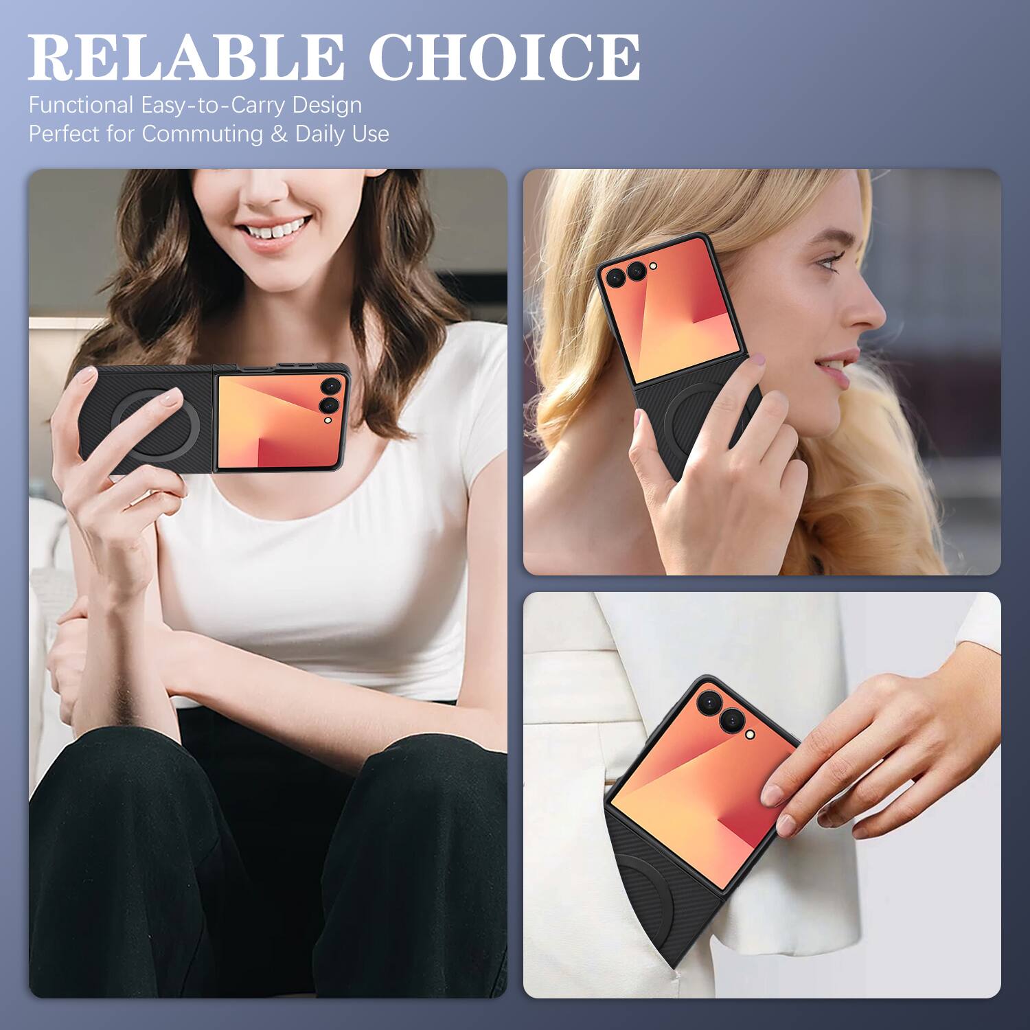 RELIABLE CHOICE  
Functional Easy-to-Carry Design  
Perfect for Commuting & Daily Use