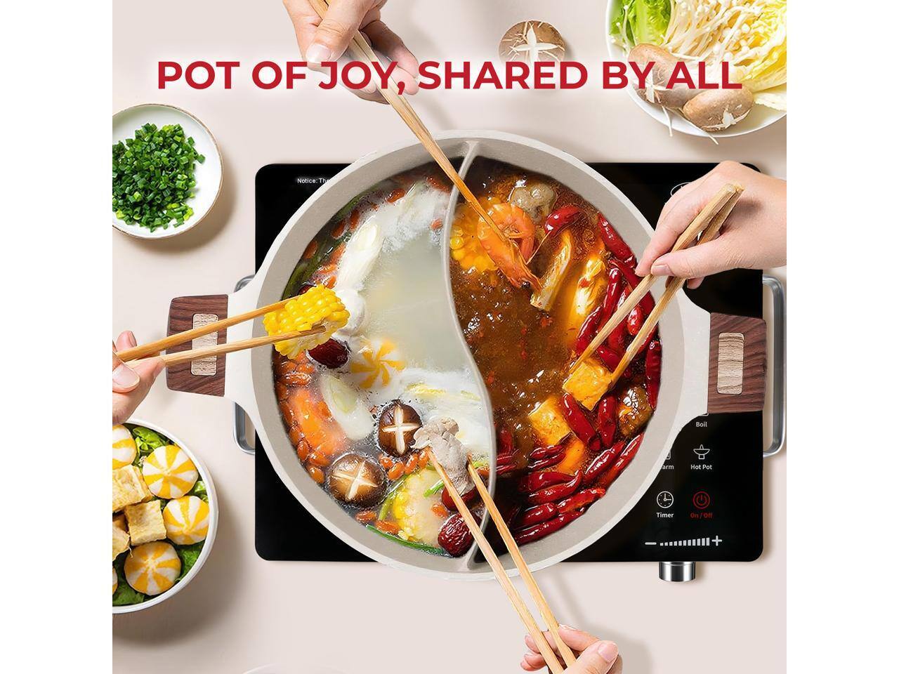 POT OF JOY, SHARED BY ALL

Notice: Boll Carem Hot Pot Timer On/Off On +