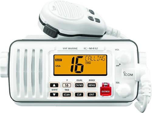 Front Standard. ICOM - M412 VHF Radio - White.