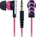 Front Standard. Merkury Innovations - Earphone - Black/Pink.
