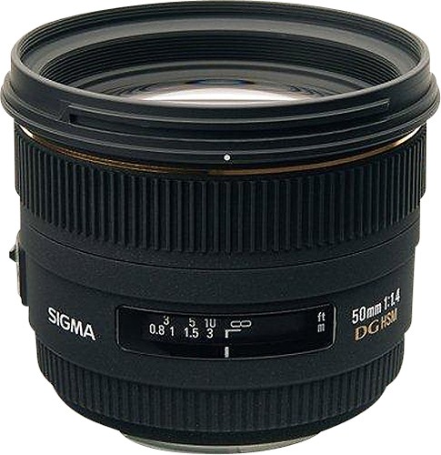カメラ レンズ(単焦点) Best Buy: Sigma 50mm f/1.4 EX DG HSM Lens for Canon Digital SLR 