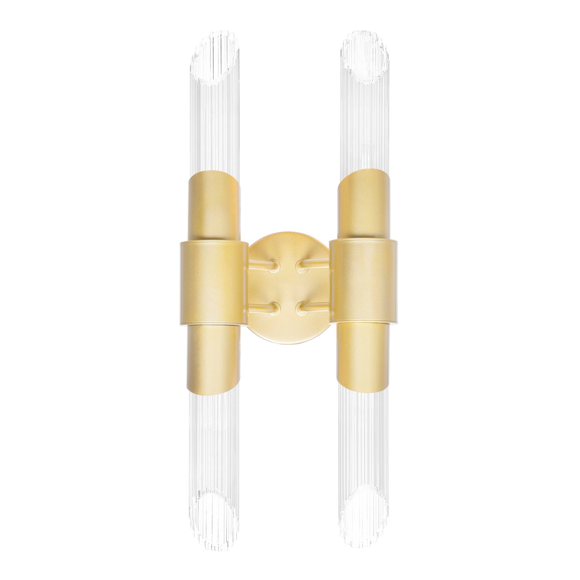 Alt View 1. CWI Lighting - Croissant 4 Light Wall Sconce With Satin Gold Finish - Satin Gold.