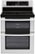 Front Standard. LG - 30" Self-Cleaning Freestanding Double Oven Electric Range - Stainless-Steel.