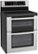 Angle Standard. LG - 30" Self-Cleaning Freestanding Double Oven Electric Range - Stainless-Steel.