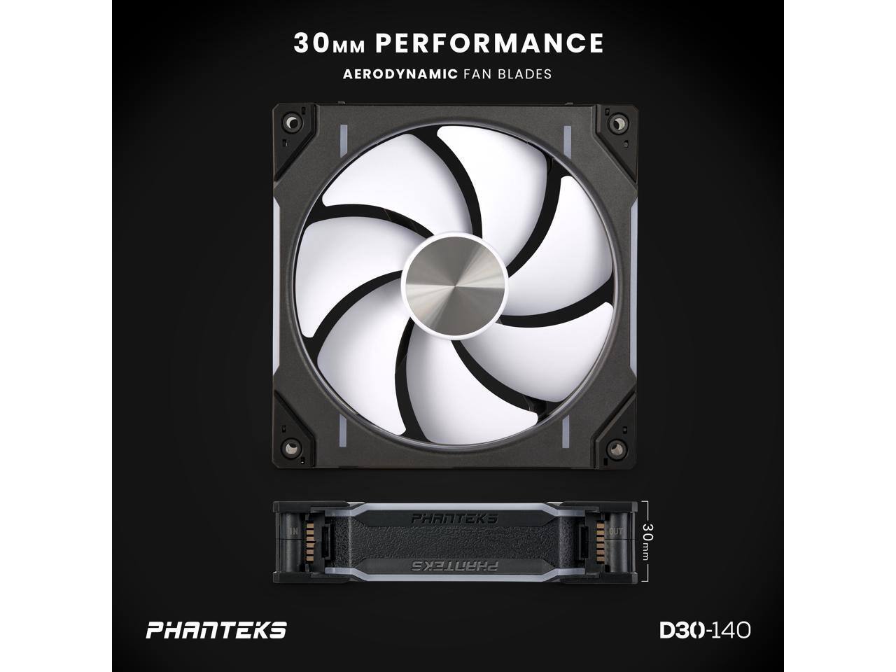 30MM PERFORMANCE  
AERODYNAMIC FAN BLADES  

PHANTEKS  

D30-140