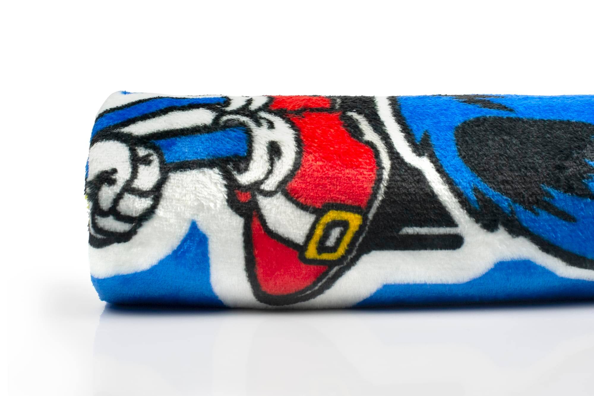 Alt View 10. Just Funky - Sonic The Hedgehog Sticker Bomb Fleece Throw Blanket | 45 x 60 Inch Cozy Blanket - Blue.